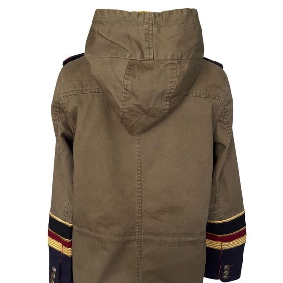 Blank NYC Olive Utility Jacket with Embroidered Patches Size XS - Picture 6 of 10